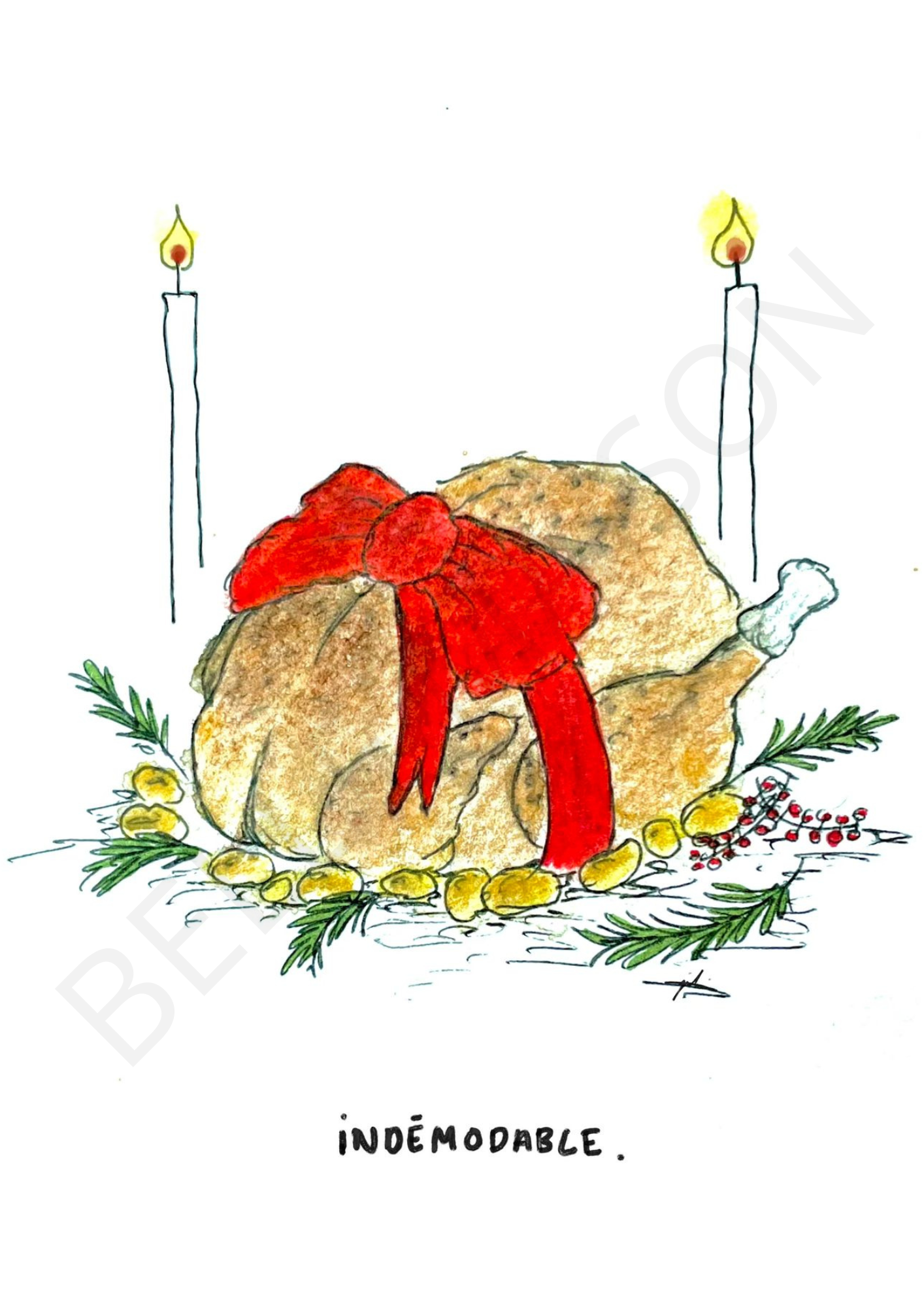 Illustration à l'aquarelle - Indémodable