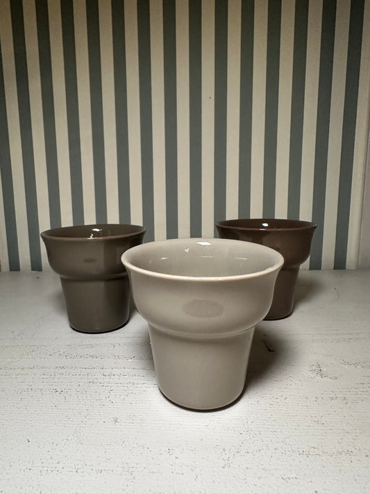 Lot de 3 petites tasses à café vintage - produits chinés