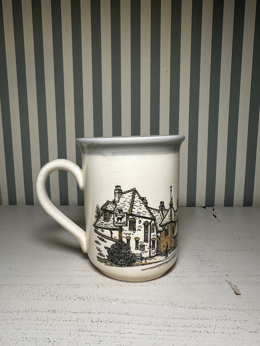 Mug décor maisons England - produit chiné