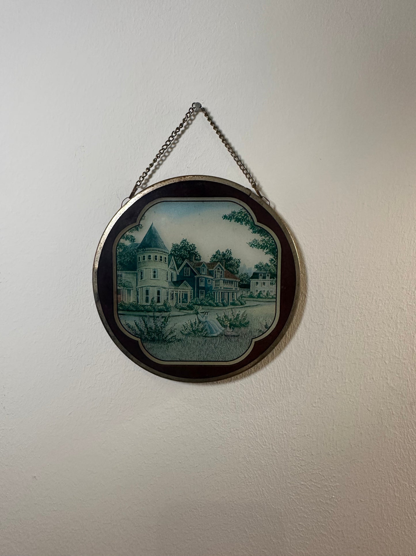 Petit tableau en verre - produit chiné