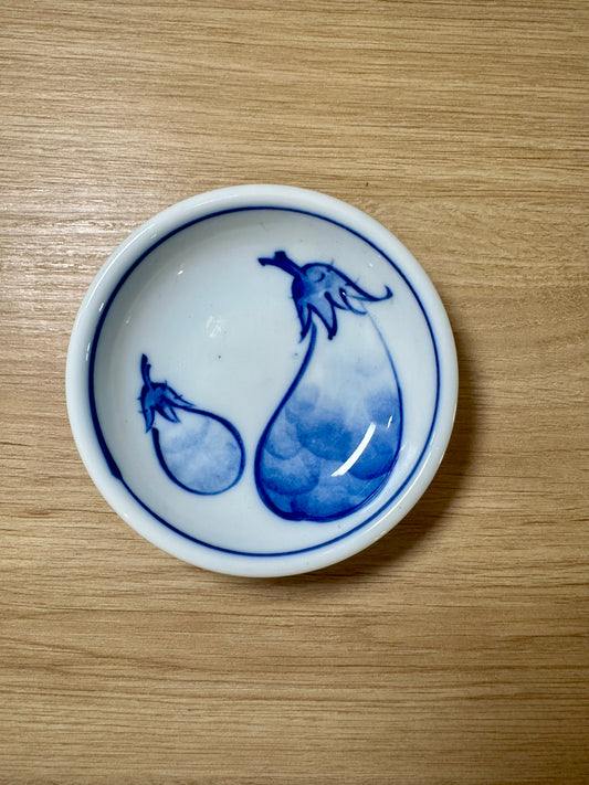 Coupelle aubergine - produit chiné