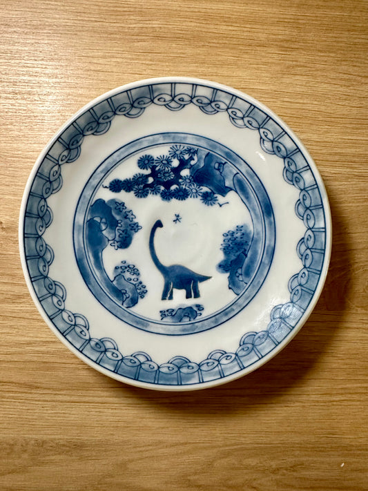 Assiette dinosaure japonais - produit chiné