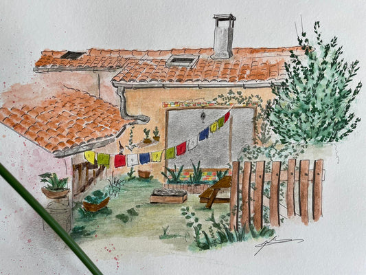 Aquarelle personnalisée