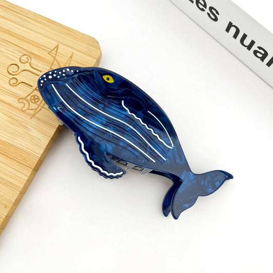 Barrette baleine à bosse
