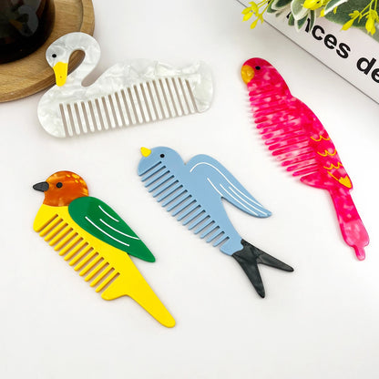 Petit peigne à cheveux Oiseau
