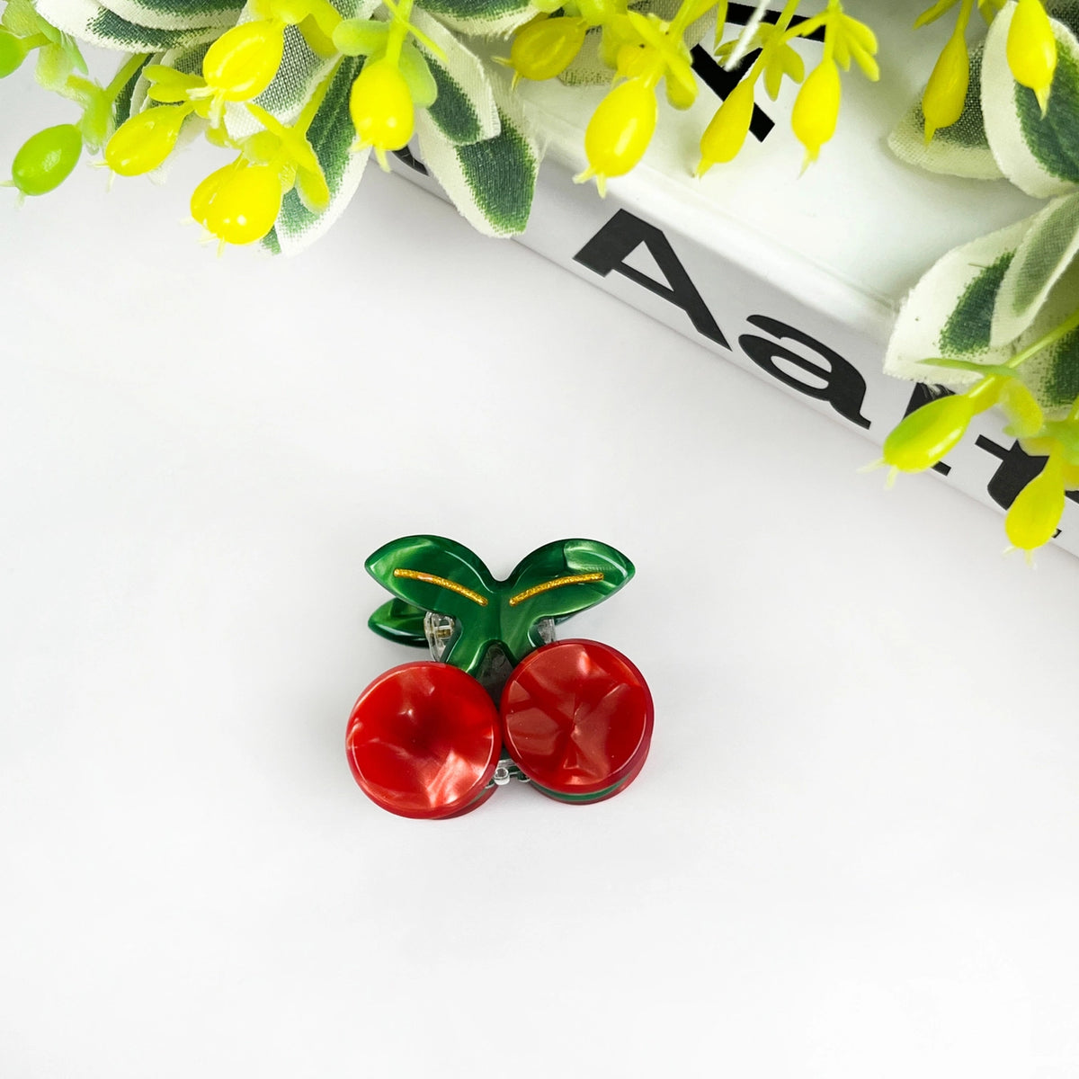 Mini pince à cheveux fruits