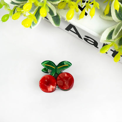 Mini pince à cheveux fruits