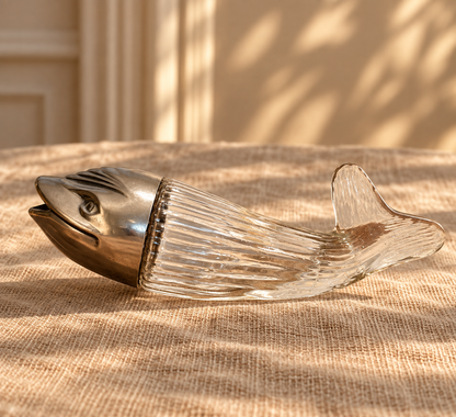 Distributeur de cacahuètes poisson - objet chiné