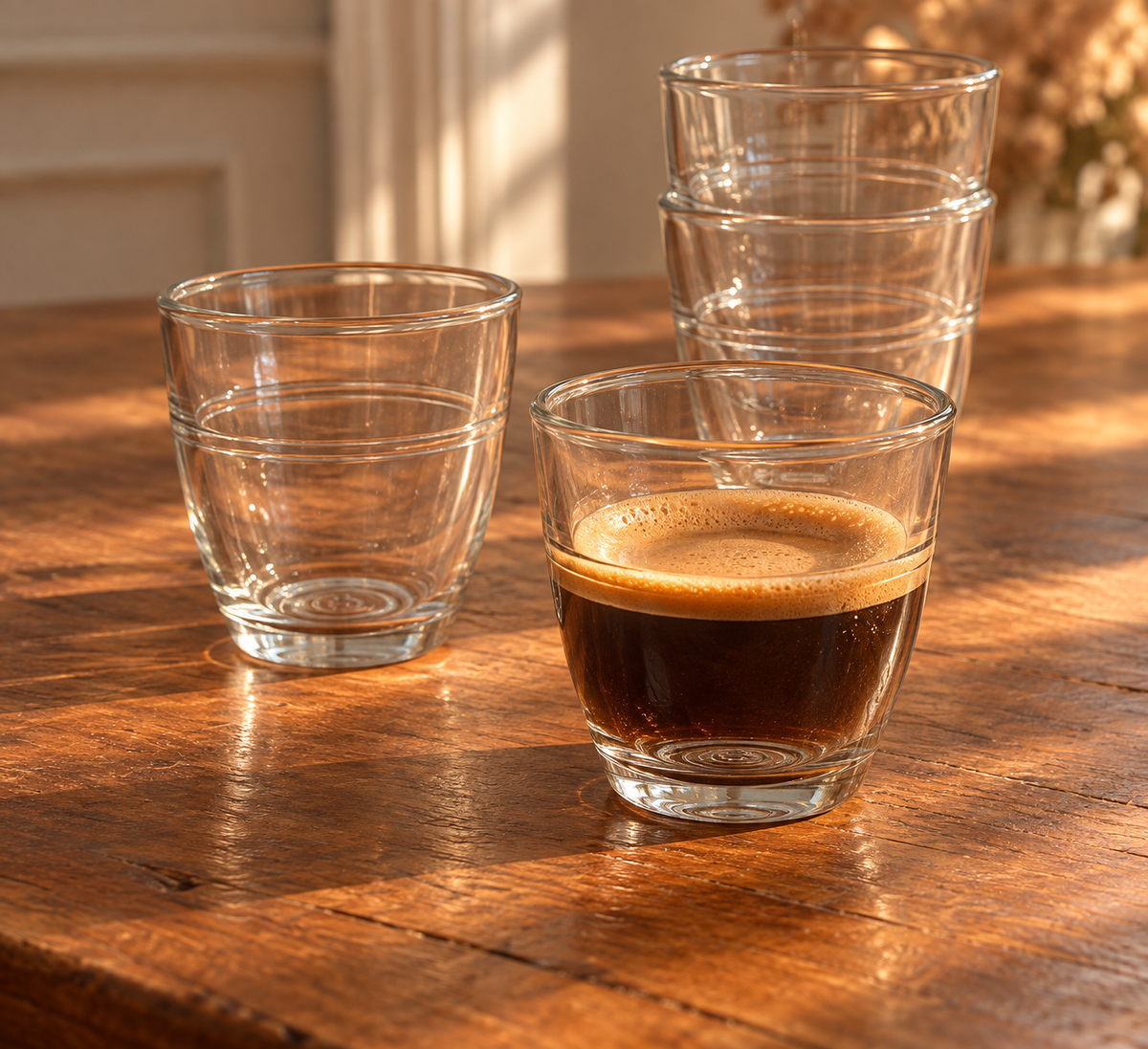 Verre à café Gigogne Duralex - objet chiné