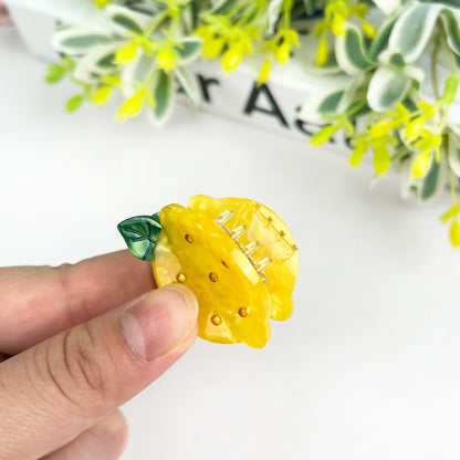 Mini pince à cheveux fruits