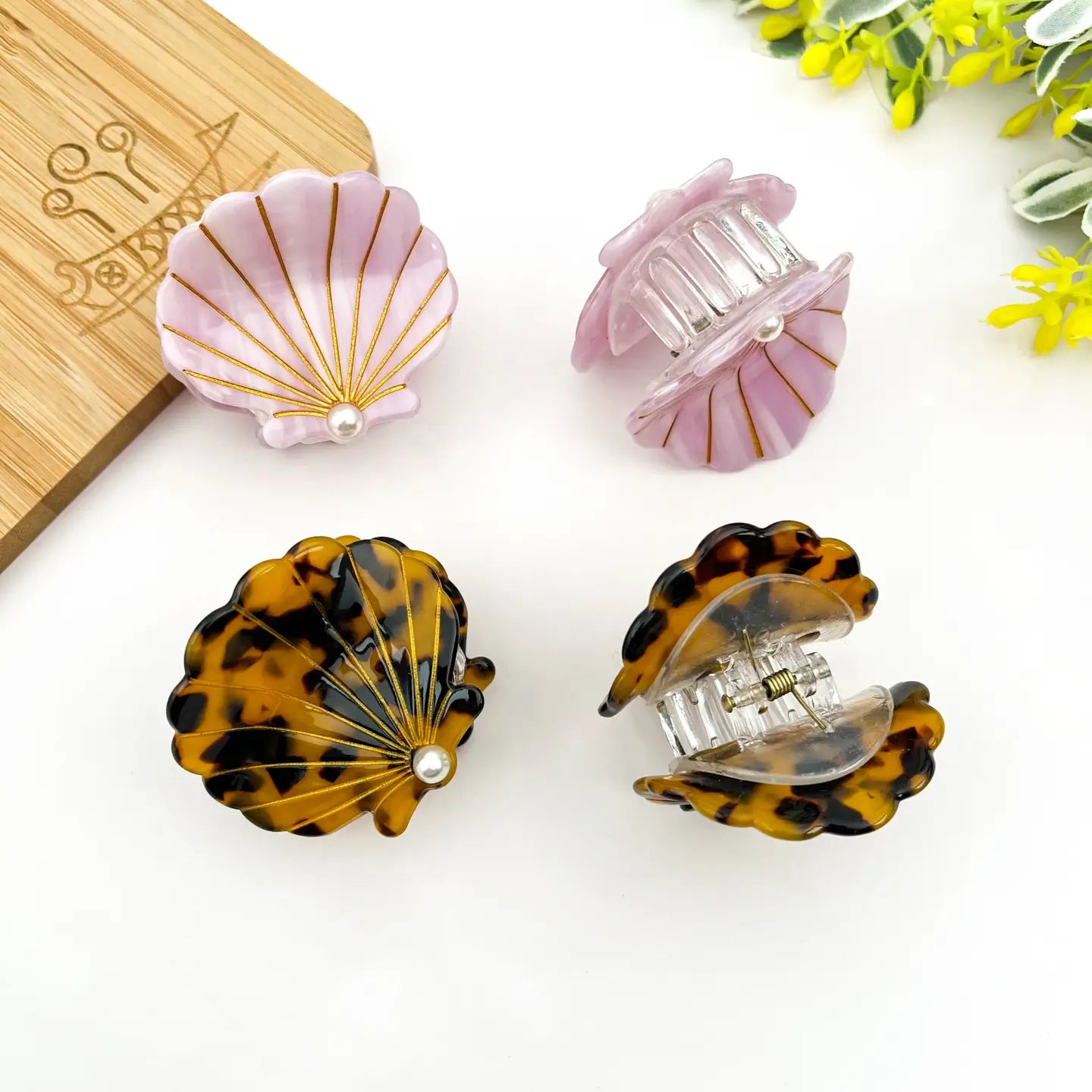 Barrette coquillage écaille