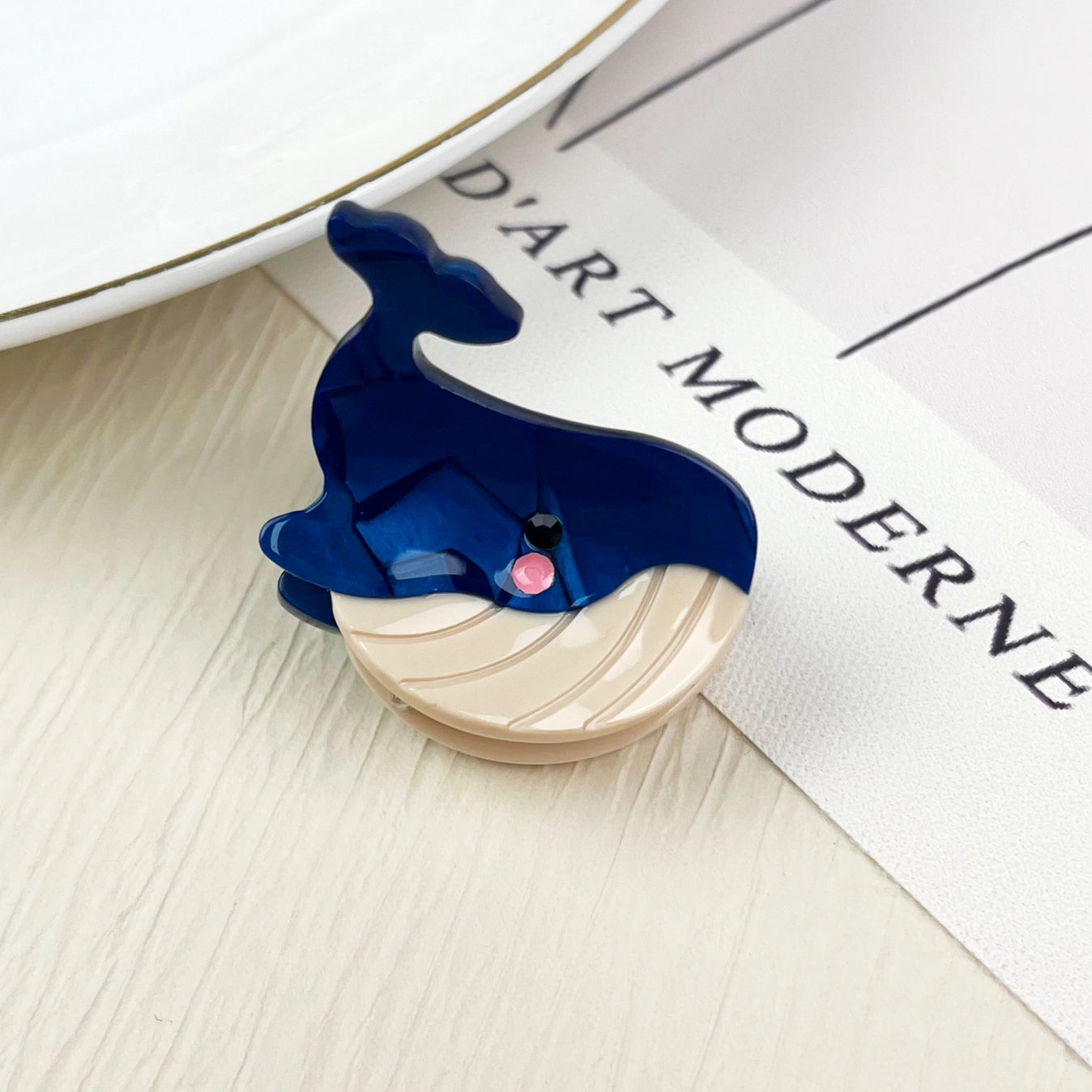 Mini barrette baleine