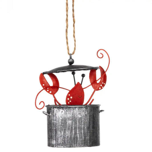 Suspension homard en boîte