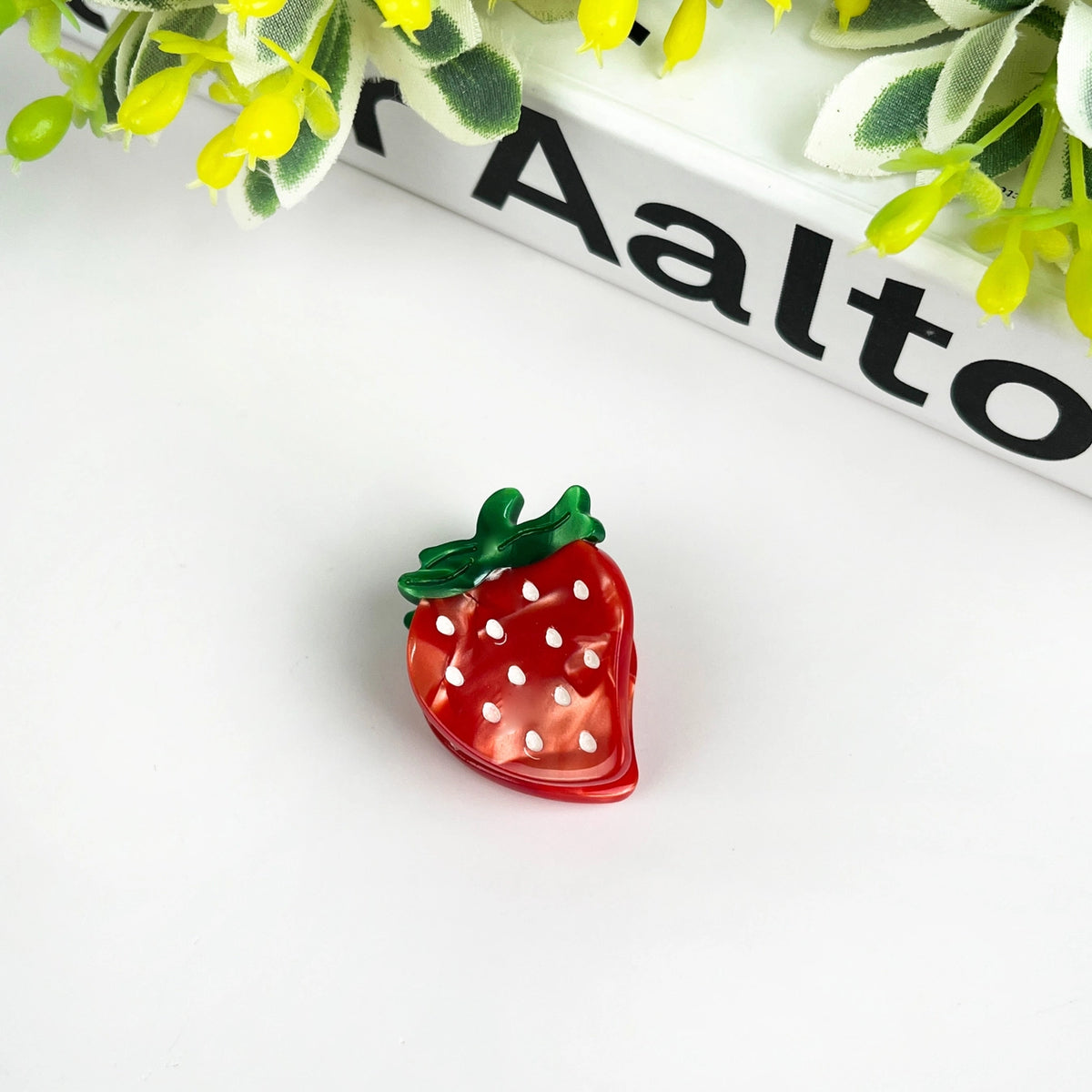Mini pince à cheveux fruits