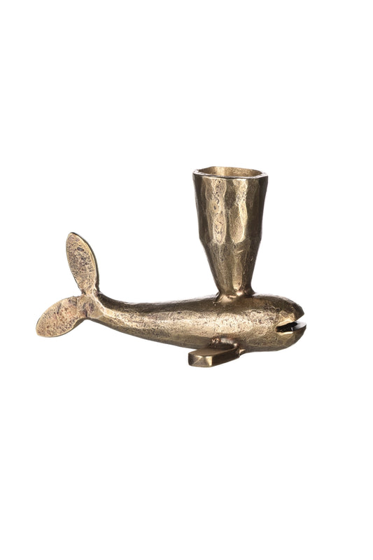 Bougeoir poisson en laiton