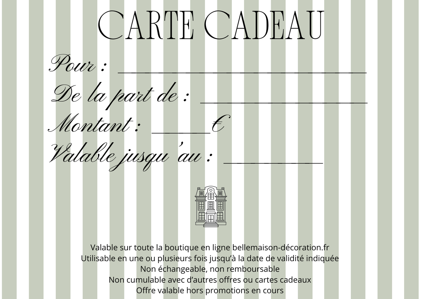 La carte cadeau