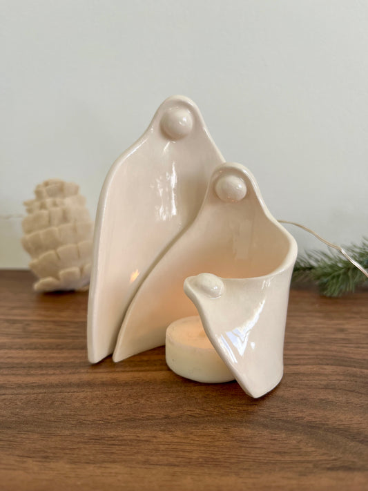 Crèche minimaliste - photophore