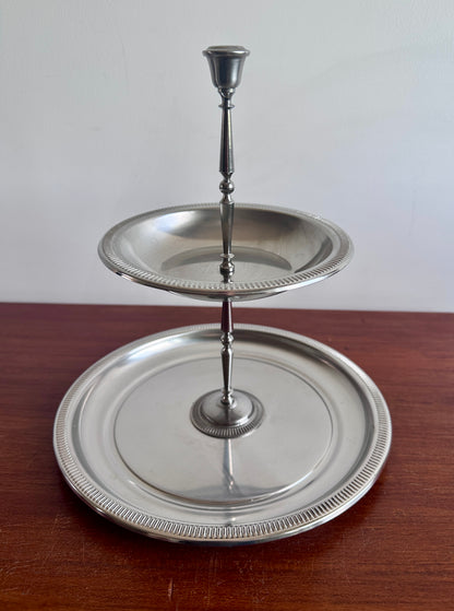 Plateau à gâteaux 2 étages - produit chiné