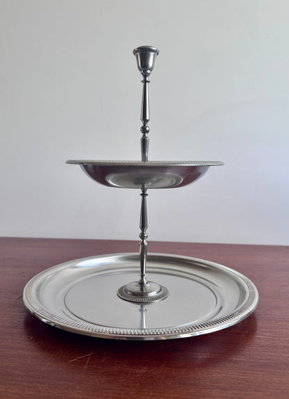 Plateau à gâteaux 2 étages - produit chiné