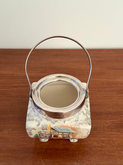 Sucrier vintage cottage anglais - produit chiné