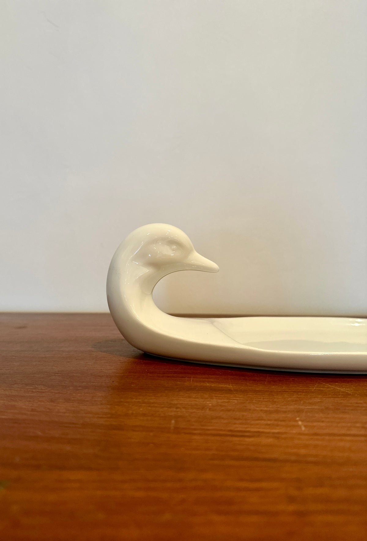 Plat canard vintage - objet chiné
