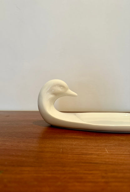 Plat canard vintage - objet chiné