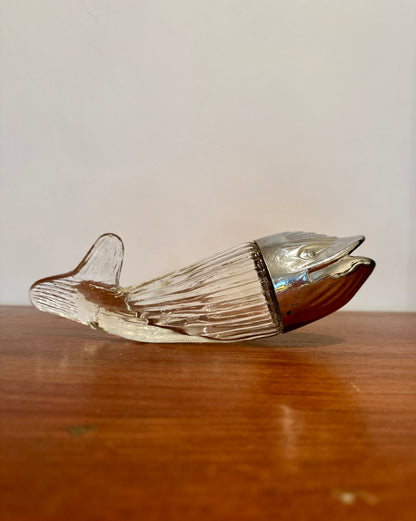 Distributeur de cacahuètes poisson - objet chiné