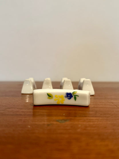 Porte-couteau vintage fleuri - objets chinés