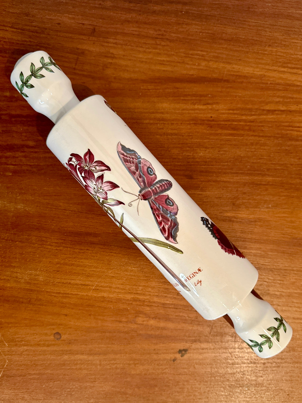 Rouleau à pâtisserie creux en céramique - objet chiné