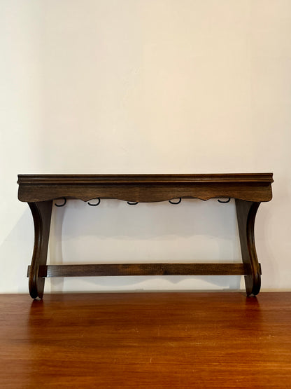 Petite étagère murale en bois - objet chiné