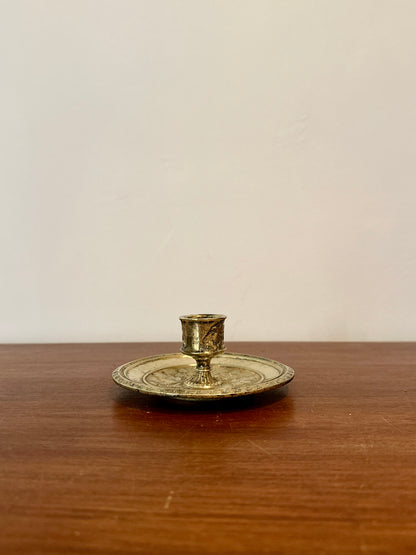 Bougeoir feuilles - objet chiné
