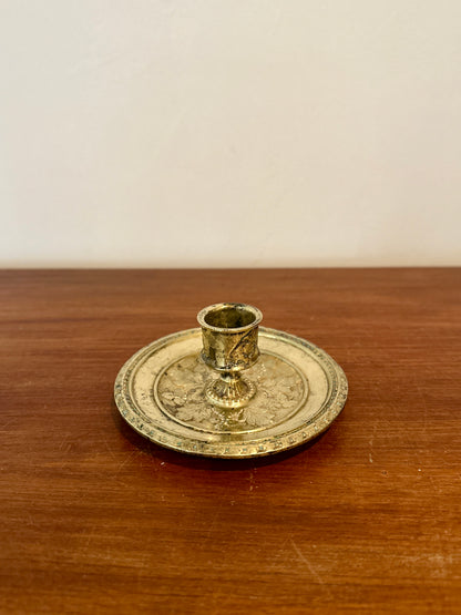Bougeoir feuilles - objet chiné