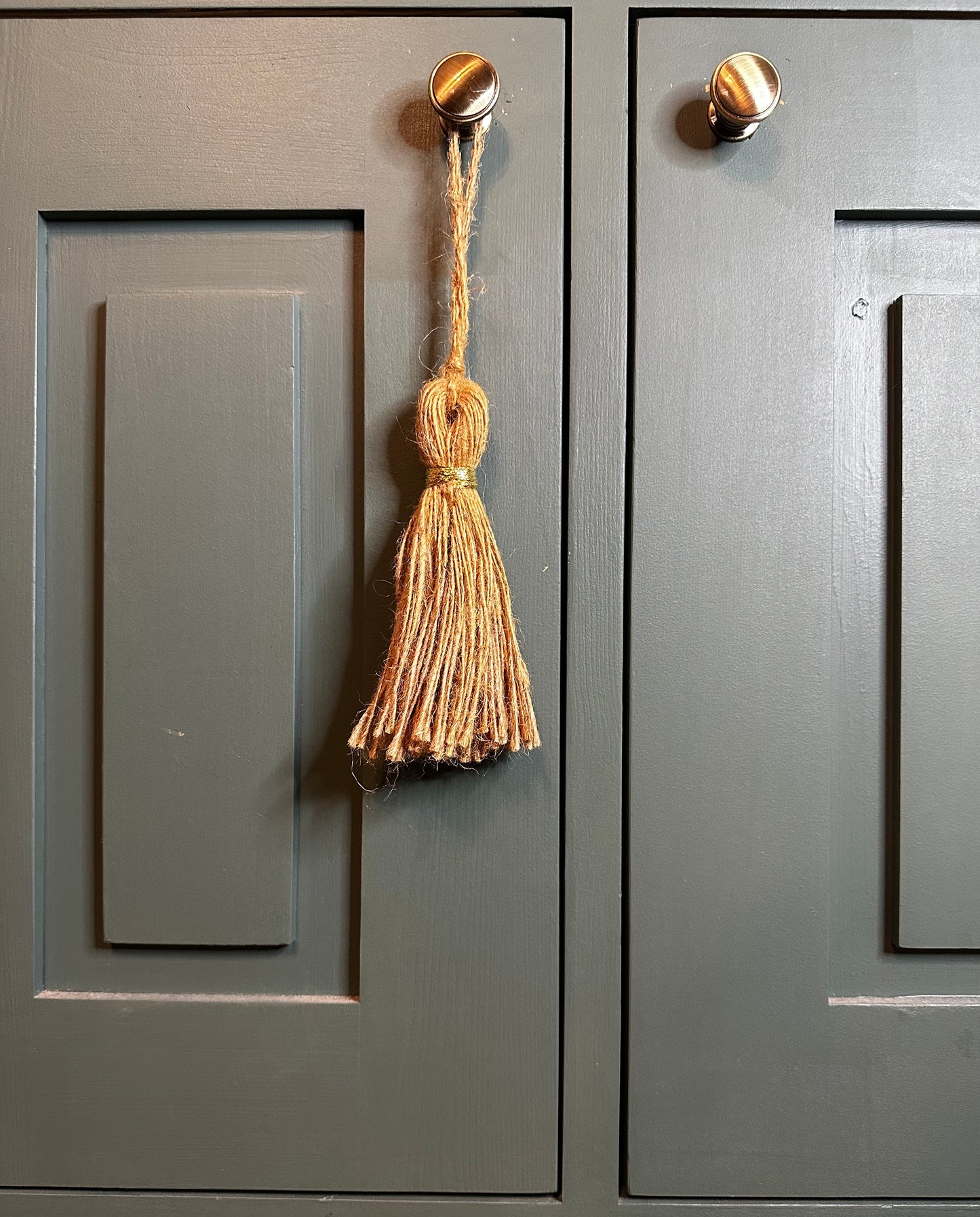 Mini pompon en jute