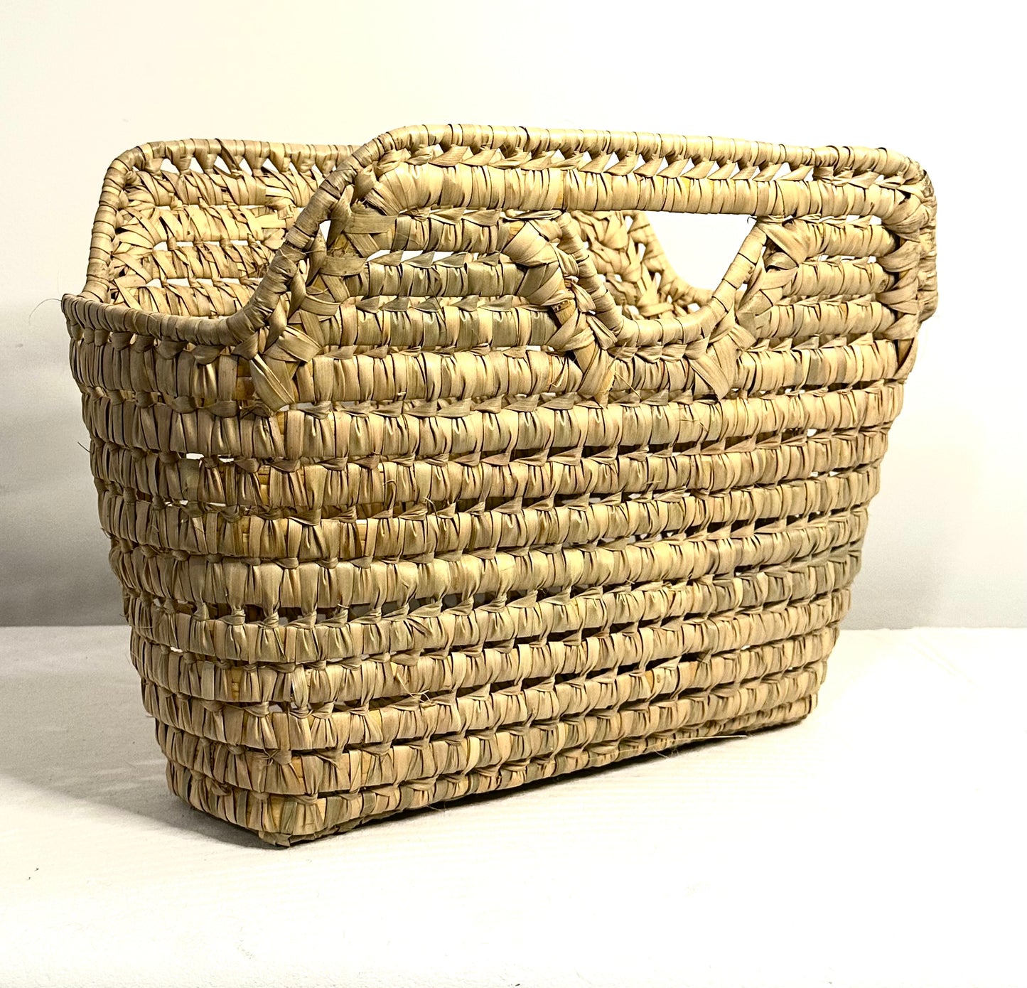 Panier vintage en palmier