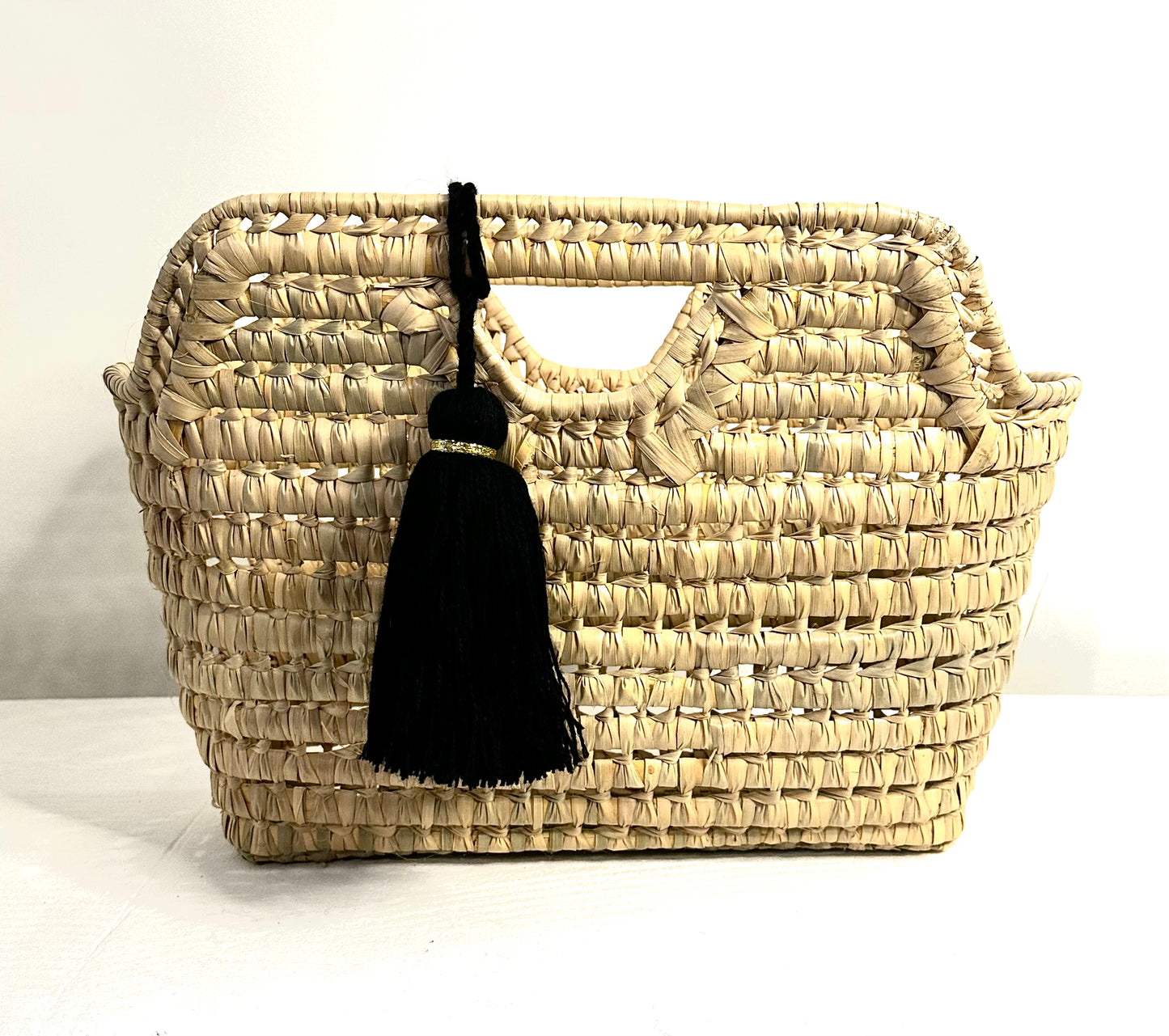Panier vintage en palmier