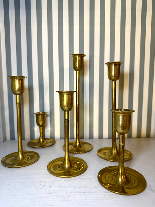 Bougeoirs en laiton - produits chinés