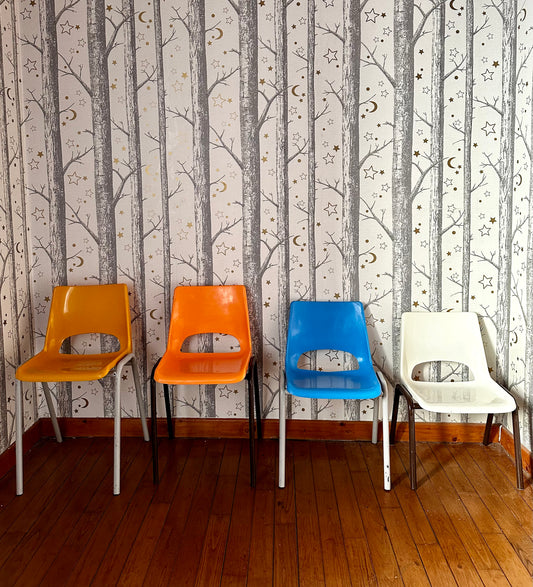 Chaise d'école vintage - produit chiné