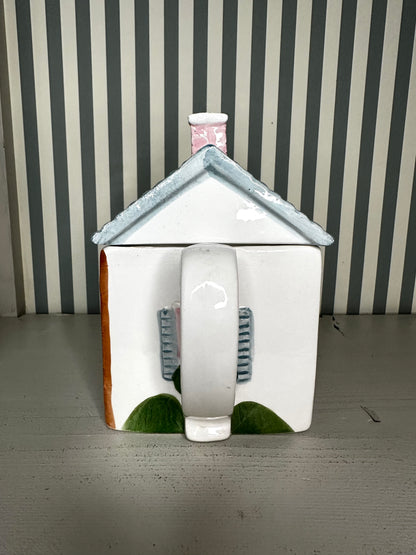 Théière anglaise "cottage" - produit chiné