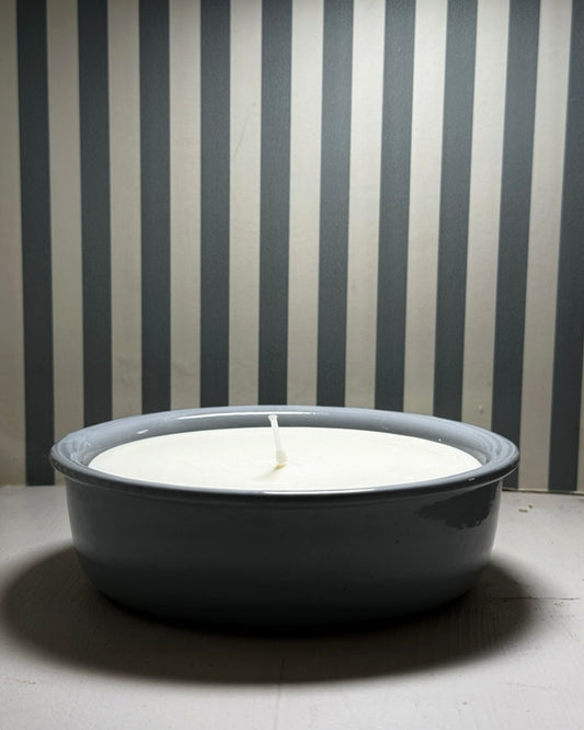 Bougie ronde avec couvercle - coucher de soleil