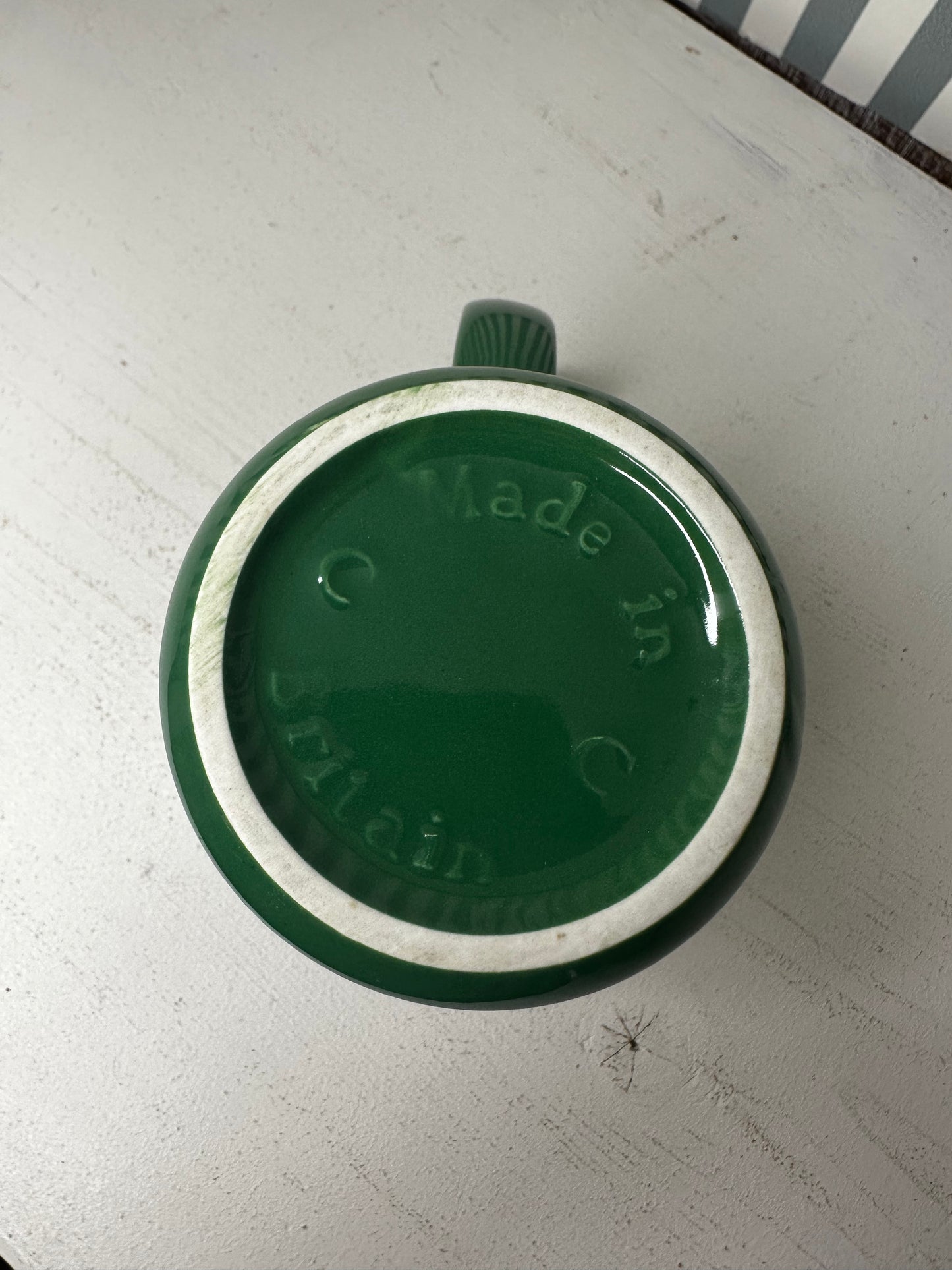 Mug vert – Made in Britain - produit chiné