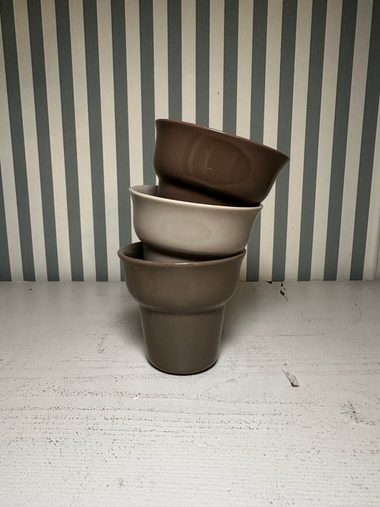 Lot de 3 petites tasses à café vintage - produits chinés