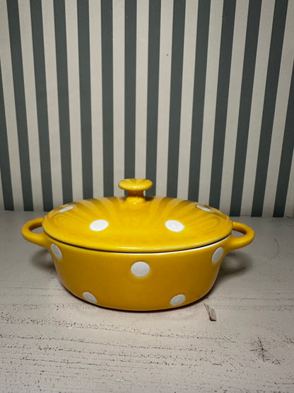 Mini cocotte à pois - produit chiné