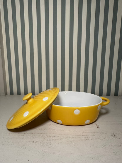 Mini cocotte à pois - produit chiné