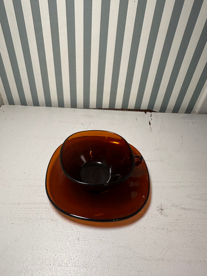 Tasse à café et soucoupe mid-century - produits chinés
