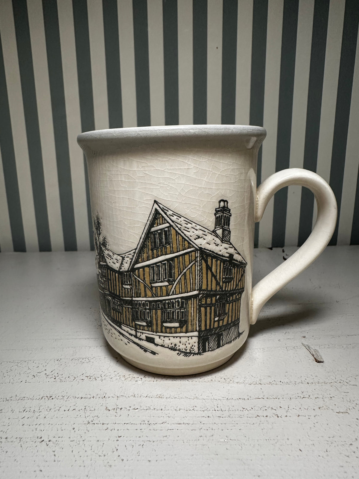 Mug décor maisons England - produit chiné