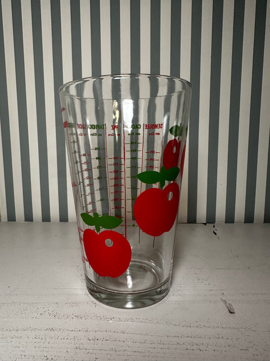 Verre doseur Henkel pommes rétro – produit chiné