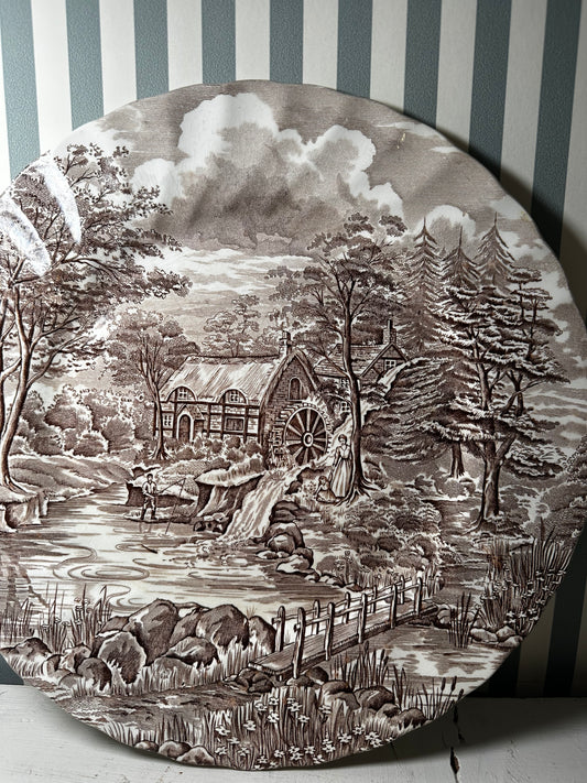 Assiette anglaise “The Mill” – Alfred Meakin - produit chiné