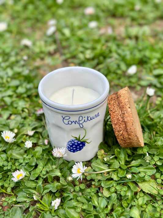 Bougie pot "confiture" - figue