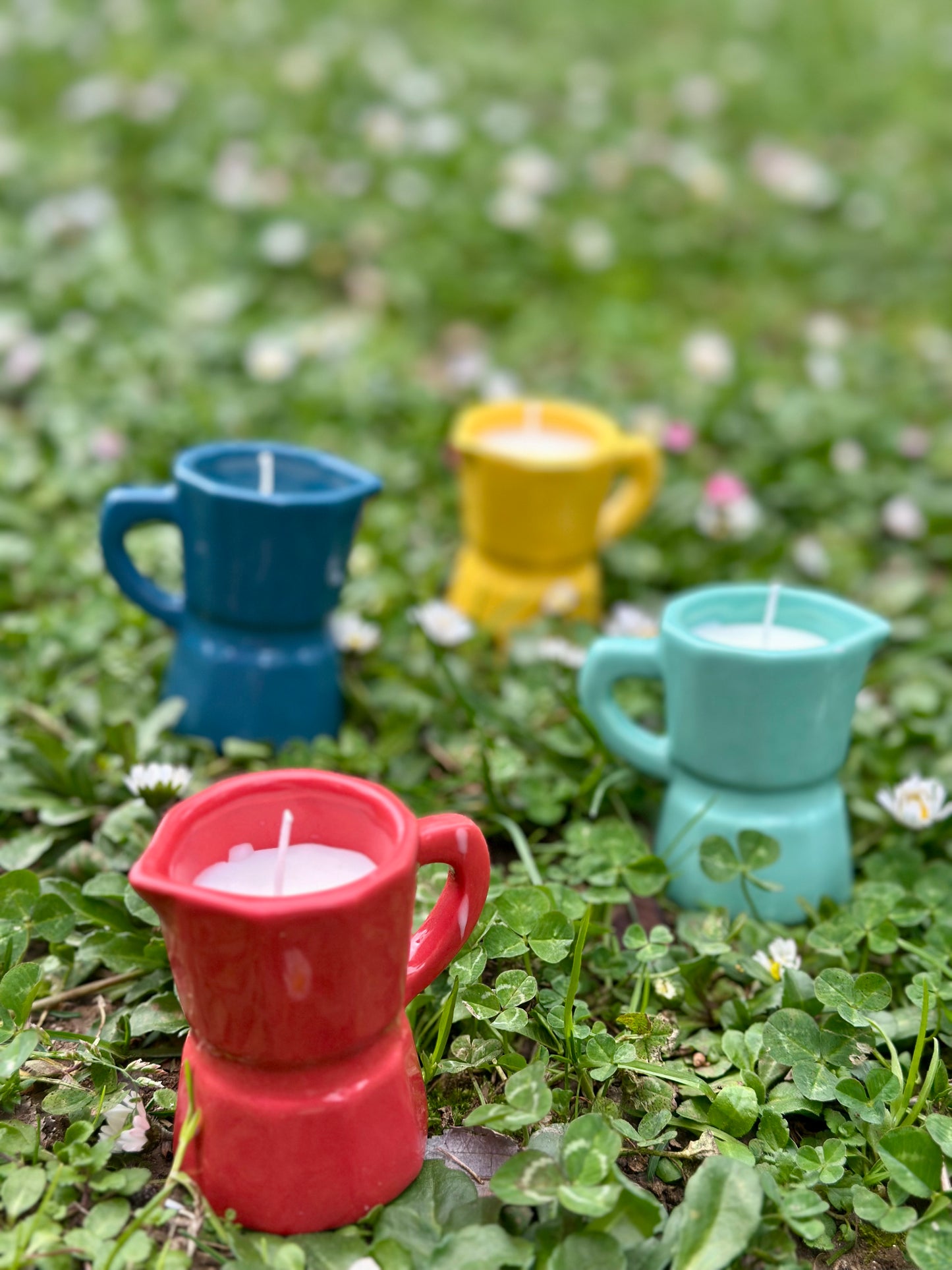 Bougie mini cafetière italienne - parfum mixte