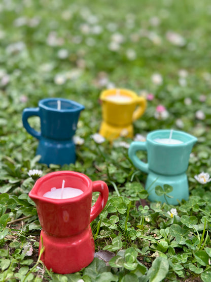 Bougie mini cafetière italienne - parfum mixte